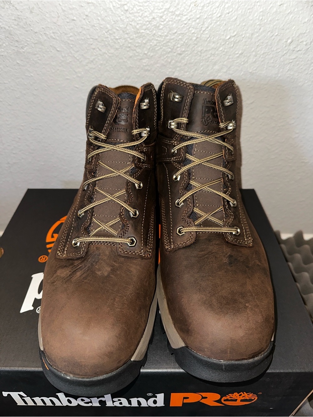 NWT IN BOX Timberland Pro Titan EV Men's Brown Work Boots Size 15